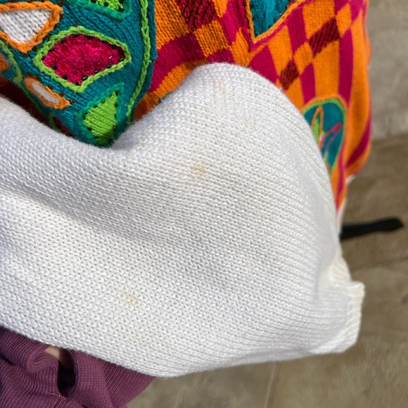 Vintage 80s Colorful Sweater Ladies Size Medium - Picture 5 of 7